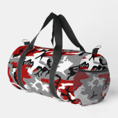 Sac De Sport Camouflage rouge et gris, Militaire, Armée (Coin droit)