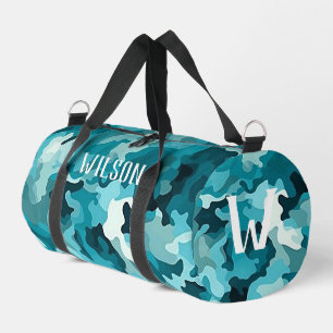 Sac De Sport Camouflage Turquoise personnalisé