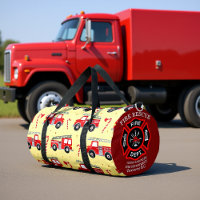 Canne de bonbon de camion de pompiers personnalisé