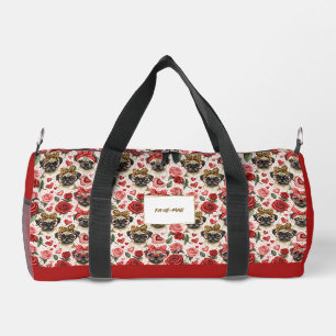 Sac De Sport Carlin Coquette moderne Motif chien Personnalisé P