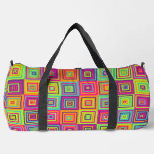 Sac De Sport Carrés géométriques colorés