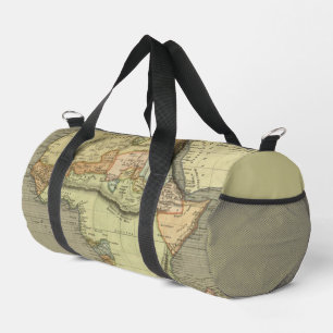 Sac De Sport Carte du monde vintage en vert