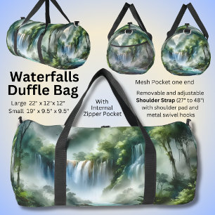 Sac De Sport Cascades Nature Paysage Peinture
