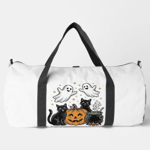 Sac De Sport Catloween Chat Fantôme Vintage Design de Chemise H