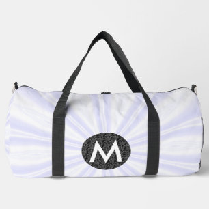 Sac De Sport Cerclé noir à monogramme éclaté blanc