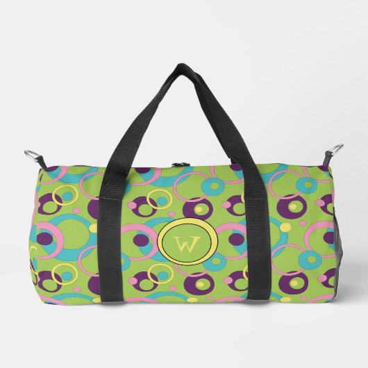 Sac De Sport Cercles verts funky (Recto)