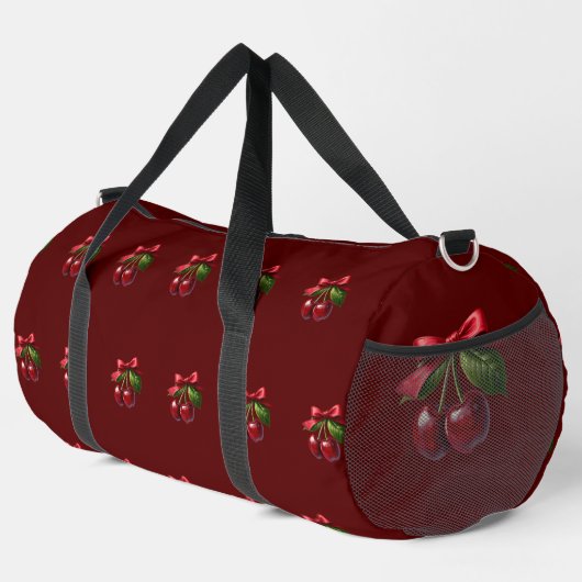 Sac De Sport Cerises avec un bow (Coin droit)