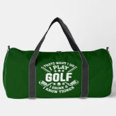 Sac De Sport C'est ce que je fais Golf Drink & I Know Things (Recto)