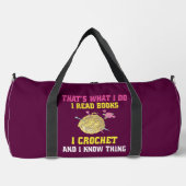 Sac De Sport C'est ce que je fais Livres Crochet & I Know Thing (Recto)