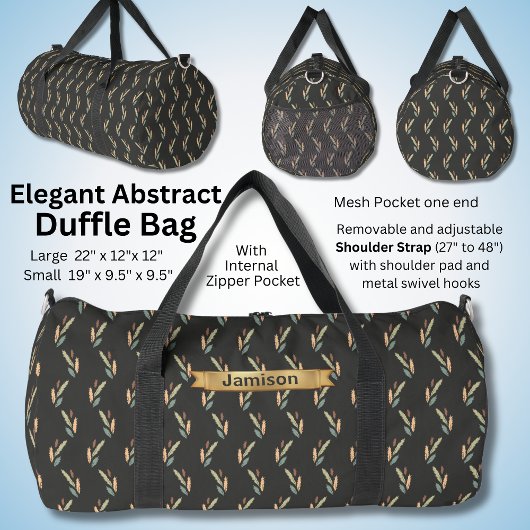 Sac De Sport Changer de nom, Brown vert moderne Abstrait