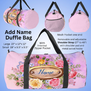 Sac De Sport Changer de nom, floral rose
