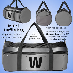 Sac De Sport Changer initial, métal argenté