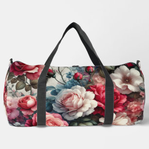 Sac De Sport Charme floral de la rose intemporelle
