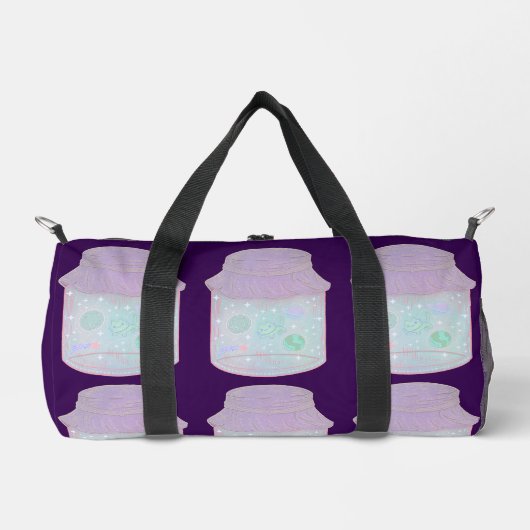Sac De Sport Chat Galaxie dans un Pot | Art de Chat Spatial Kaw (Recto)