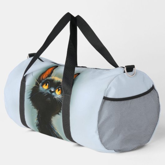 Sac De Sport Chat noir enchanté (Coin droit)