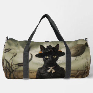 Sac De Sport Chat sorcière avec citrouilles