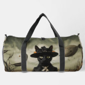Sac De Sport Chat sorcière avec citrouilles (Verso)