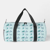 Sac De Sport Chats de yoga vert (Verso)