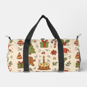 Sac De Sport Cheerful Christmas Doodle Pattern (Recto)