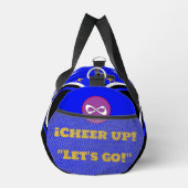 Sac De Sport cheerleader bag, personalize blue, white & black  (Droite)