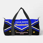 Sac De Sport cheerleader bag, personalize blue, white & black  (Recto)