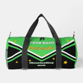 Sac De Sport cheerleader bag, personalize green, white & black  (Verso)