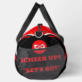 Sac De Sport cheerleader bag, personalize red, white & black (Droite)