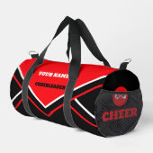 Sac De Sport cheerleader bag, personalize red, white & black (Coin droit)