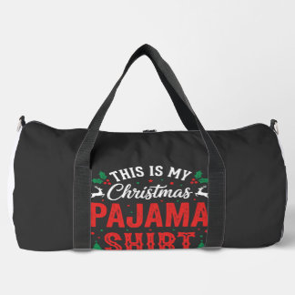 Sac De Sport Chemise de pyjama de Noël drôle de vacances