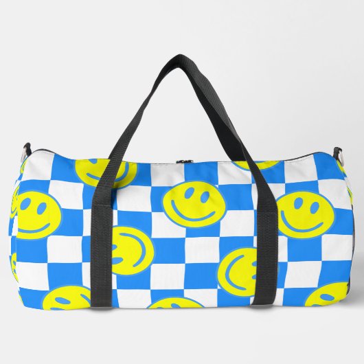 Sac De Sport chèque en bleu super (Recto)