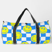 Sac De Sport chèque en bleu super (Verso)