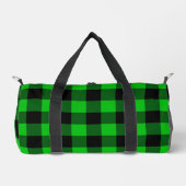 Sac De Sport Chèque noir et vert (Recto)