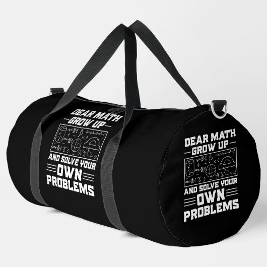 Sac De Sport Cher Math, Résolvez Vos Problèmes ! (Coin gauche)