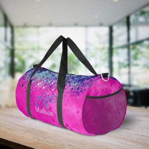 Sac De Sport Chic aqua rose iridescent paillettes monogramme im