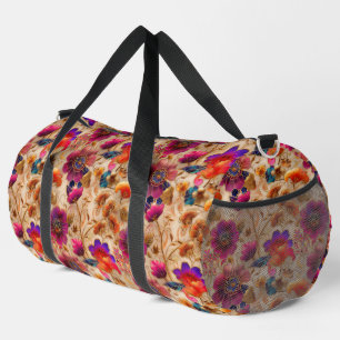 Sac De Sport Chic crème crème motif floral