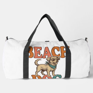 Sac De Sport Chien de plage gravure vintage conception graphiqu
