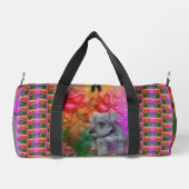 Sac De Sport Chien Rose de chiot Schnauzer Personnalisé (Verso)