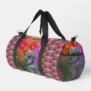 Sac De Sport Chien Rose de chiot Schnauzer Personnalisé