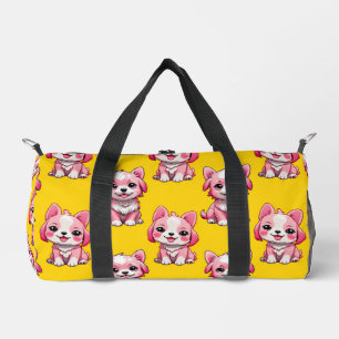Sac De Sport Chien rose Motif design - Jaune