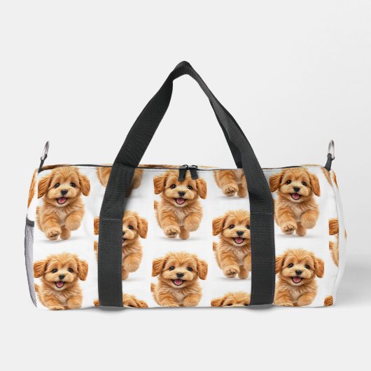 Sac De Sport Chiot graphique blanc et orange (Verso)