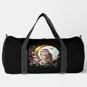 Sac De Sport Chouette élégante sur Lune d'or (Recto)