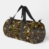 Sac De Sport Chouettes et fleurs motif (Coin droit)
