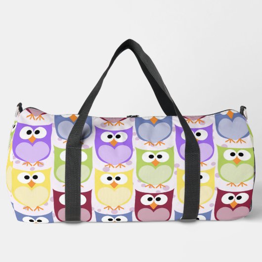 Sac De Sport Chouettes mignonnes, Chouette Motif, Chouettes pou (Recto)