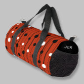 Sac De Sport Circles modernes Lignes Motif Rouge Noir Cool Pers