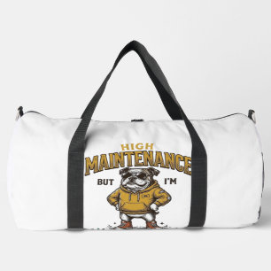 Sac De Sport Citation de Bulldog Drôle T-Shirt Gravure Vintage