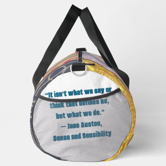 Sac De Sport citation de Jane Austen (Droite)