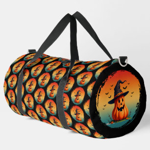 Sac De Sport citrouille drôle vintage automne saison d'automne