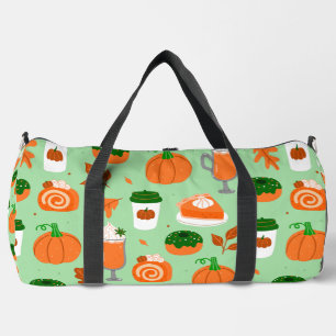 Sac De Sport citrouille épice café pastel vert
