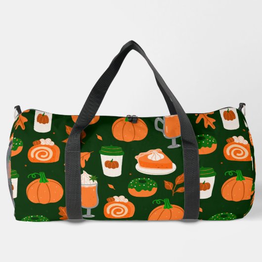 Sac De Sport citrouille épice café vert foncé (Verso)