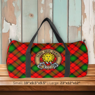 Sac De Sport Clan Kerr Crest sur Tartan